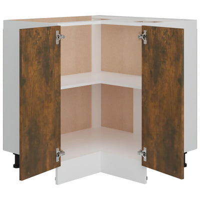 Kitchen Cabinet Smoked Oak 75.5x75.5x81.5 cm Engineered Wood Payday Deals