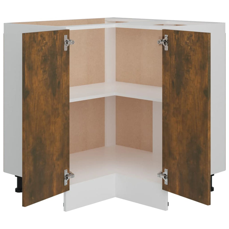 Kitchen Cabinet Smoked Oak 75.5x75.5x81.5 cm Engineered Wood Payday Deals