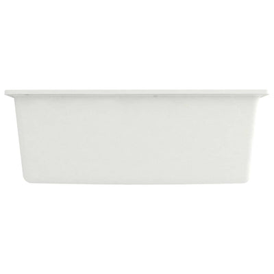 Kitchen Sink with Overflow Hole White Granite Payday Deals