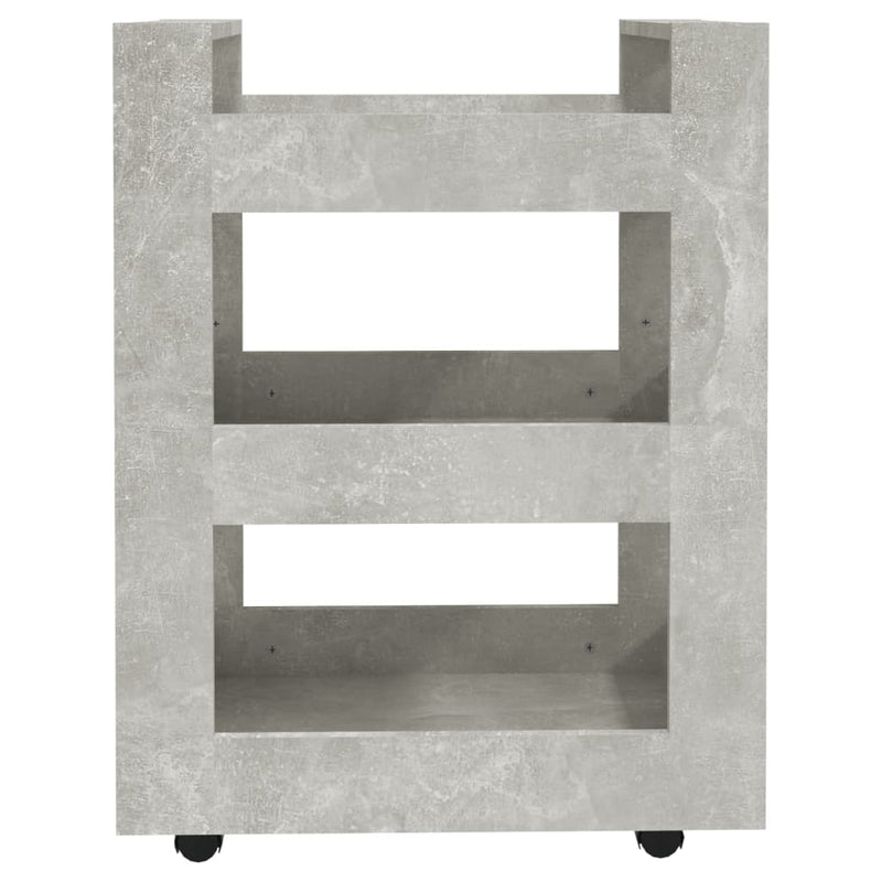 Kitchen Trolley Concrete Grey 60x45x80 cm Engineered Wood Payday Deals