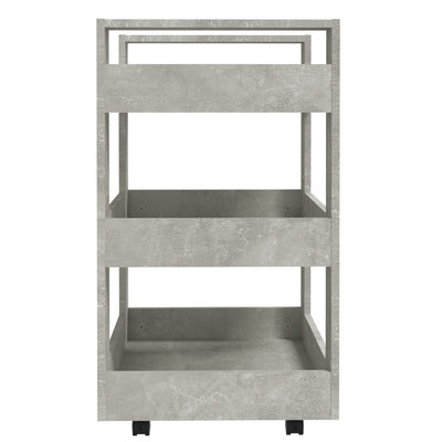 Kitchen Trolley Concrete Grey 60x45x80 cm Engineered Wood Payday Deals