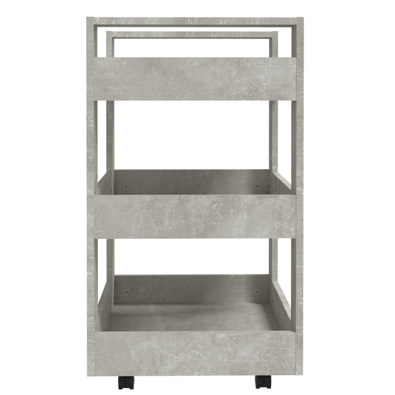 Kitchen Trolley Concrete Grey 60x45x80 cm Engineered Wood Payday Deals