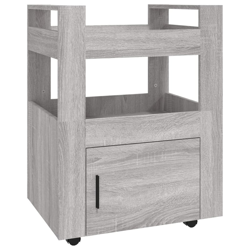 Kitchen Trolley Grey Sonoma 60x45x80 cm Engineered Wood Payday Deals