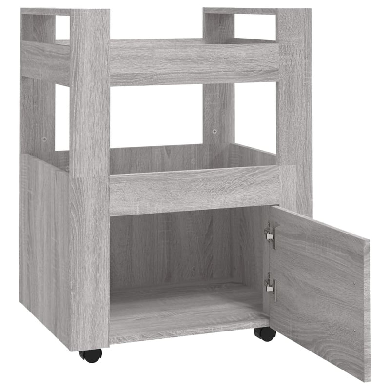 Kitchen Trolley Grey Sonoma 60x45x80 cm Engineered Wood Payday Deals