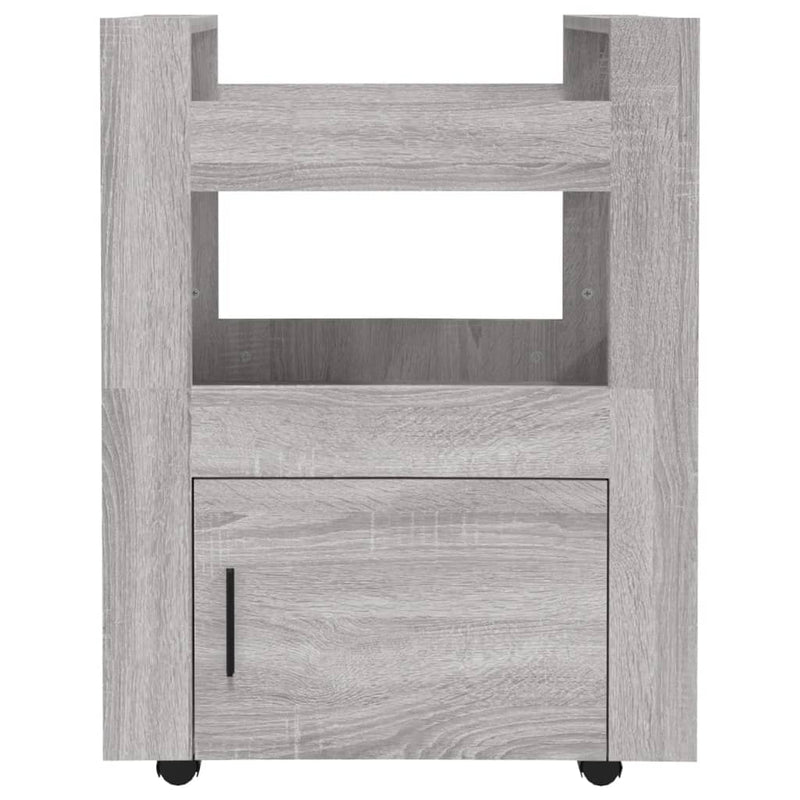 Kitchen Trolley Grey Sonoma 60x45x80 cm Engineered Wood Payday Deals