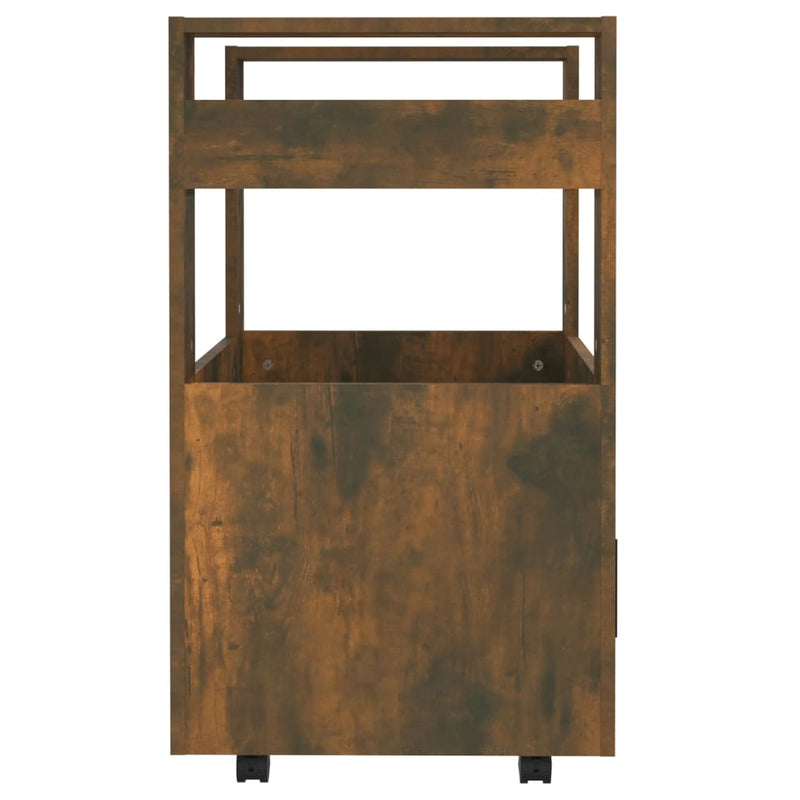 Kitchen Trolley Smoked Oak 60x45x80 cm Engineered Wood Payday Deals