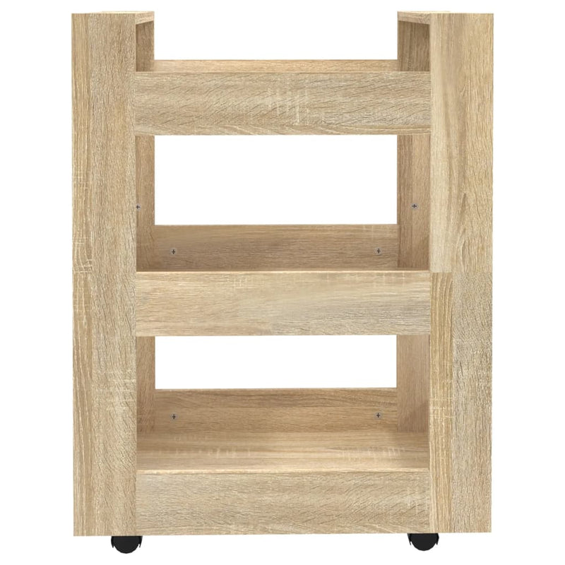 Kitchen Trolley Sonoma Oak 60x45x80 cm Engineered Wood Payday Deals