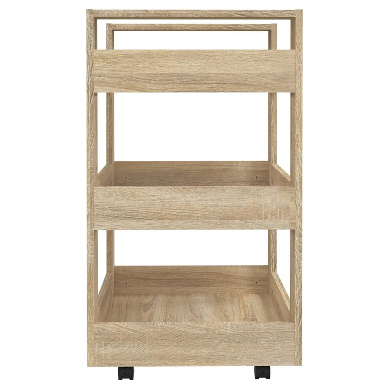 Kitchen Trolley Sonoma Oak 60x45x80 cm Engineered Wood Payday Deals