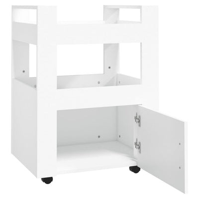Kitchen Trolley White 60x45x80 cm Engineered Wood Payday Deals