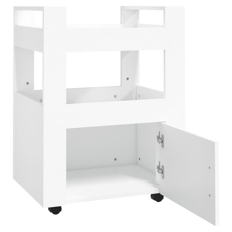 Kitchen Trolley White 60x45x80 cm Engineered Wood Payday Deals