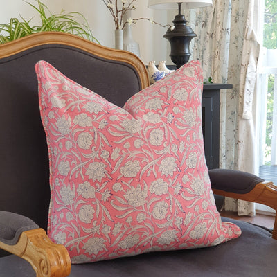 Kolka Pastel Pink Decorative Soft Cotton Voile Decorative Cushion - Pink Payday Deals
