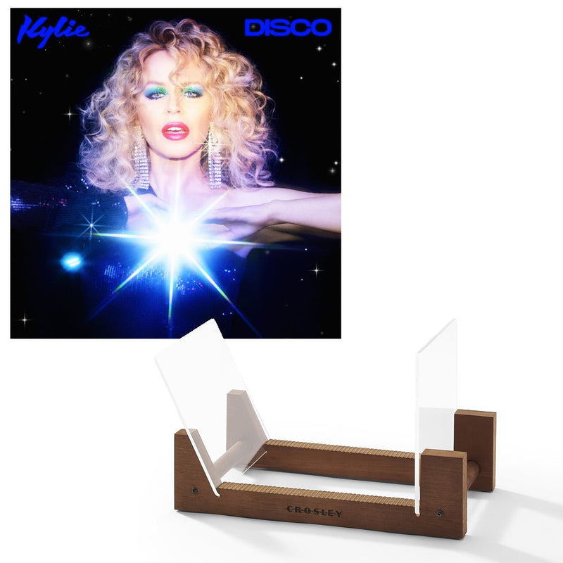 Kylie Disco - Black Vinyl Album & Crosley Record Storage Display Stand Payday Deals