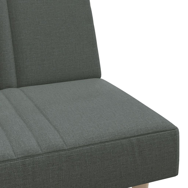 L-shaped Sofa Bed Dark Grey 255x140x70 cm Fabric Payday Deals