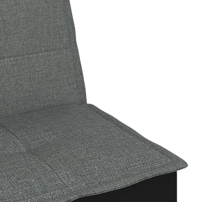 L-shaped Sofa Bed Dark Grey 255x140x70 cm Fabric Payday Deals