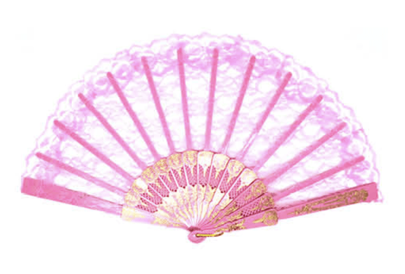 LACE FAN Hand Folding Wedding Party Bridal Spanish Costume Accessory - Light Pink Payday Deals