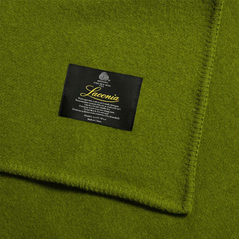 Laconia 400GSM Premium Australian Pure Wool Blanket Moss Green Double Payday Deals