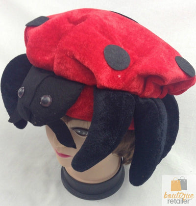 LADYBUG HAT Animal Novelty Cap Party Wear Fancy Dress Costume Accessory Payday Deals