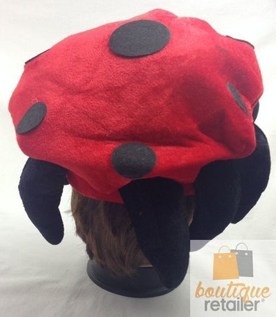 LADYBUG HAT Animal Novelty Cap Party Wear Fancy Dress Costume Accessory Payday Deals