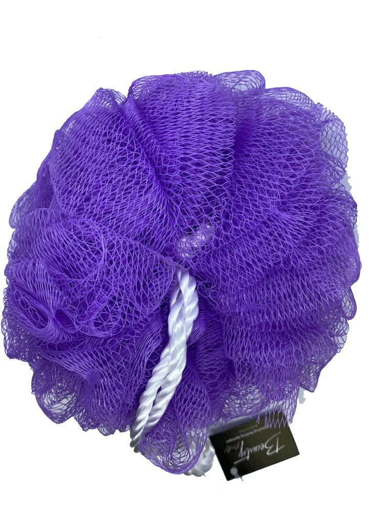 Large Exfoliating Bath & Shower Mesh Net Sponge Ball Scrubber Payday Deals