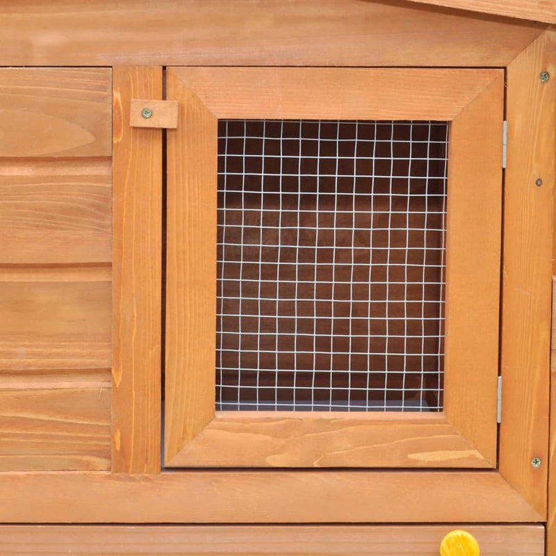 Large Rabbit Hutch Small Animal House Pet Cage with Roofs Wood Payday Deals