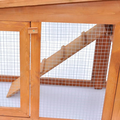 Large Rabbit Hutch Small Animal House Pet Cage with Roofs Wood Payday Deals