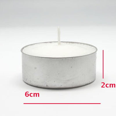 Large Tealight Candles 6cm Wide in silver foil cup  50 in a pack - Party Event Wedding BBQ Dinner Romantic Ambience Decor Payday Deals