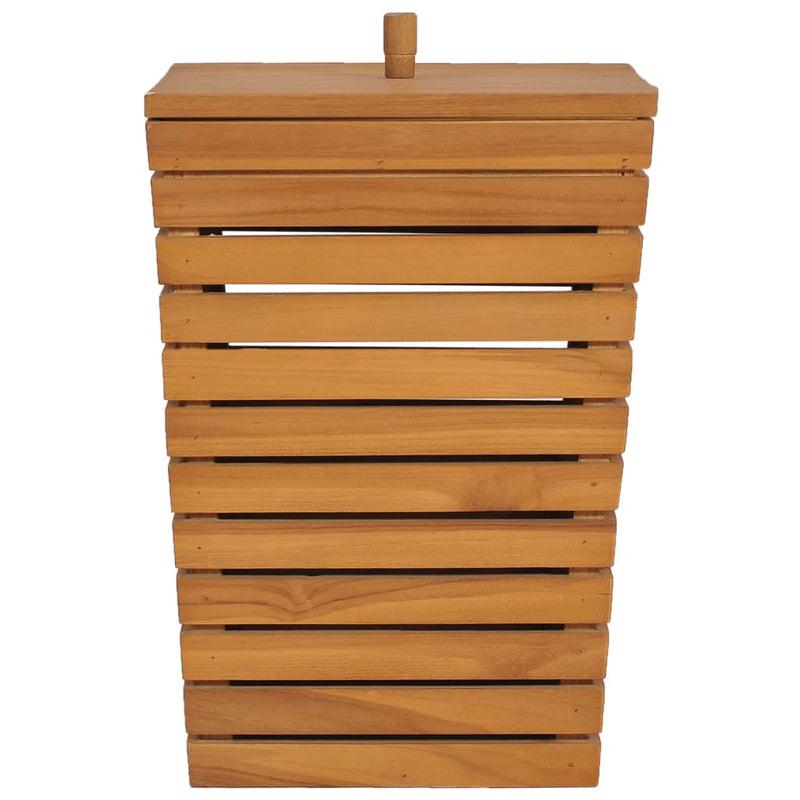 Laundry Basket 30x30x45 cm Solid Teak Wood Payday Deals