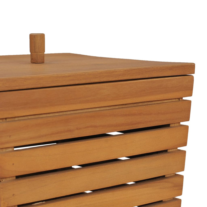 Laundry Basket 30x30x45 cm Solid Teak Wood Payday Deals