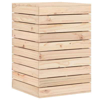 Laundry Basket 44x44x66 cm Solid Wood Pine Payday Deals