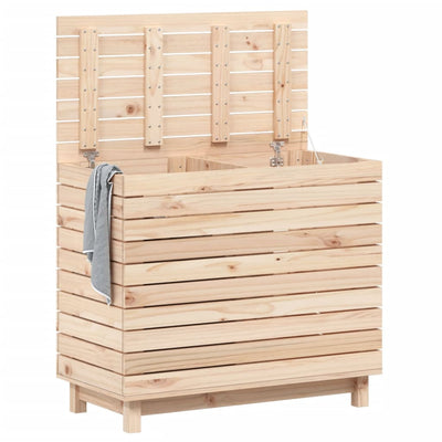 Laundry Basket 88.5x44x76 cm Solid Wood Pine Payday Deals