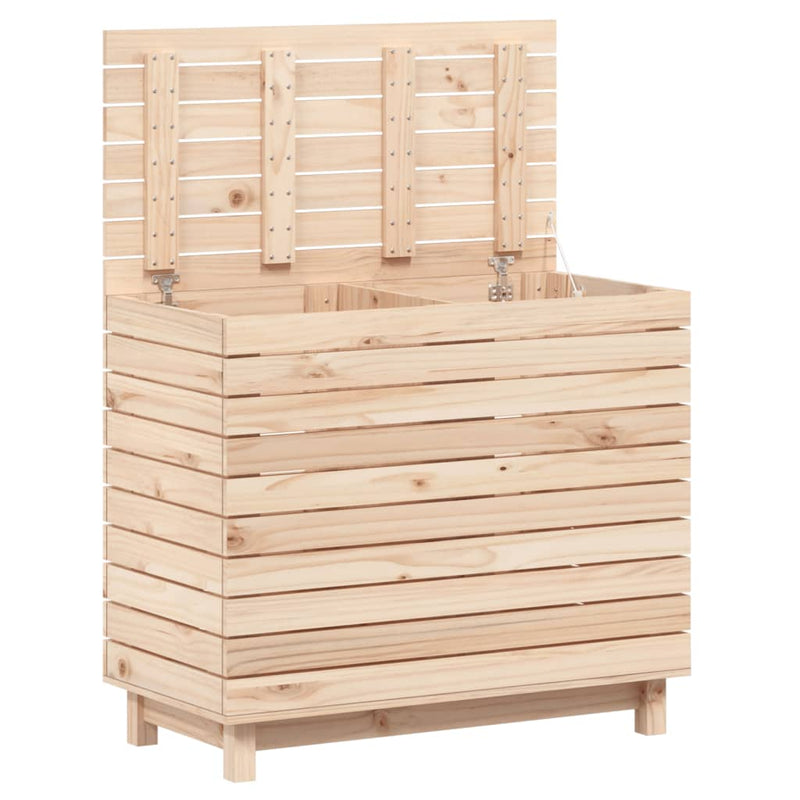 Laundry Basket 88.5x44x76 cm Solid Wood Pine Payday Deals
