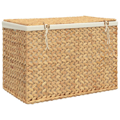 Laundry Basket with 3 Sections 75x42.5x52 cm Water Hyacinth Payday Deals