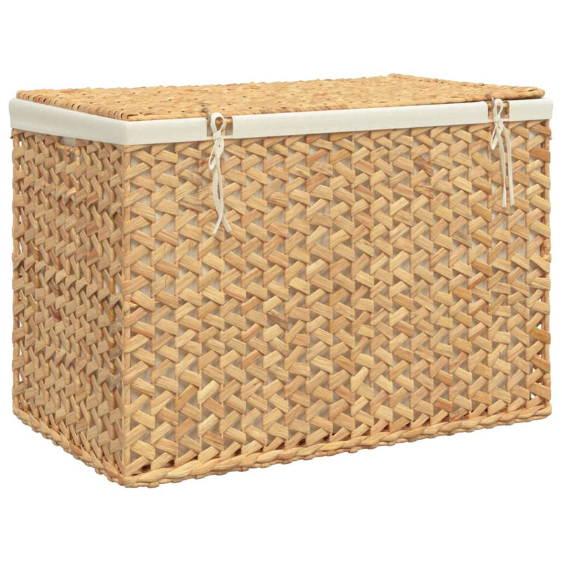 Laundry Basket with 3 Sections 75x42.5x52 cm Water Hyacinth Payday Deals