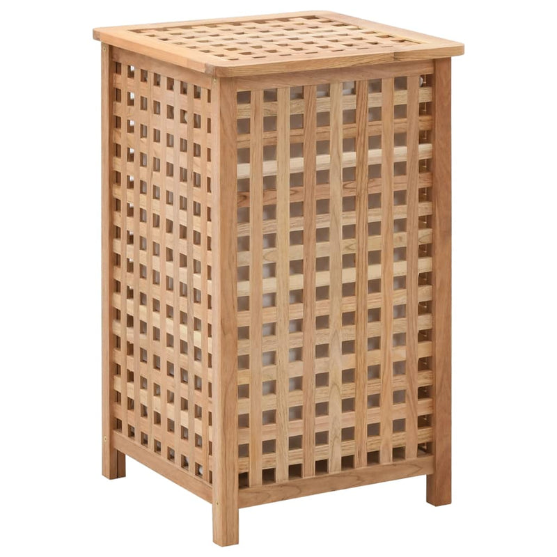 Laundry Bin 39x39x65 cm Solid Walnut Wood Payday Deals