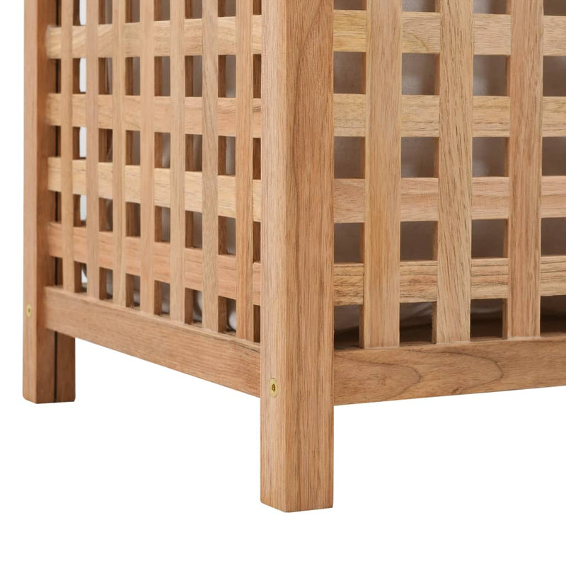 Laundry Bin 39x39x65 cm Solid Walnut Wood Payday Deals