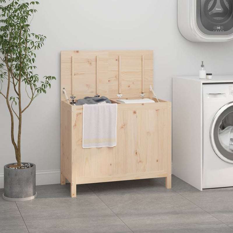 Laundry Box 88.5x44x76 cm Solid Wood Pine Payday Deals