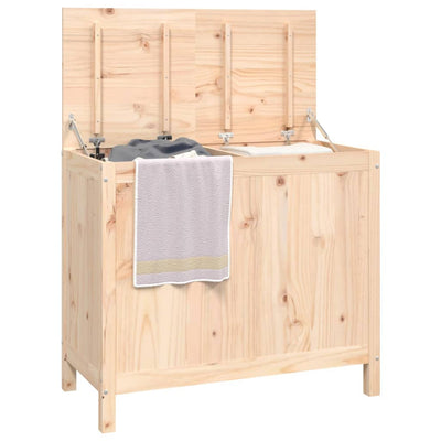 Laundry Box 88.5x44x76 cm Solid Wood Pine Payday Deals