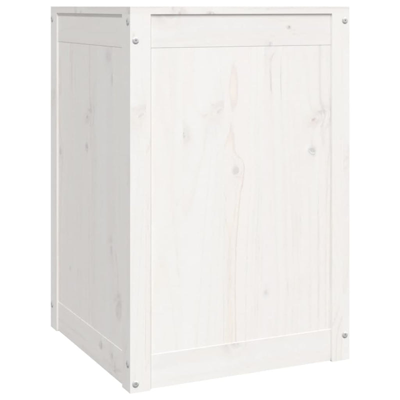 Laundry Box White 44x44x66 cm Solid Wood Pine Payday Deals