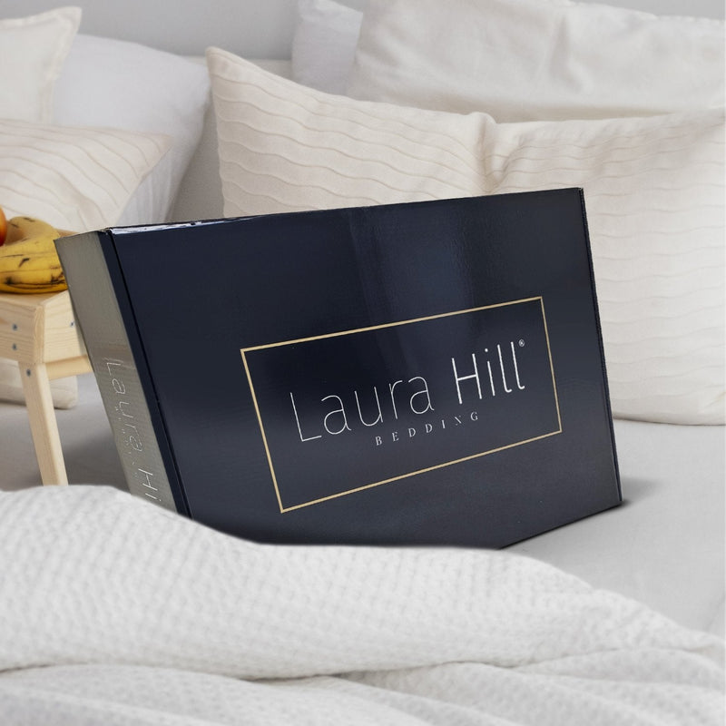 Laura Hill 600GSM Faux Mink Blanket Double-Sided Queen Size - Black Payday Deals