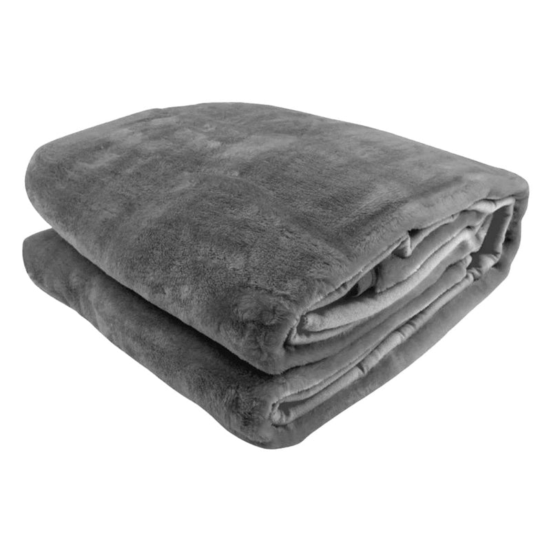 Laura Hill Mink Blanket Double Sided Queen Size Soft Plush Bed Faux Throw Rug 220 X 240cm Payday Deals