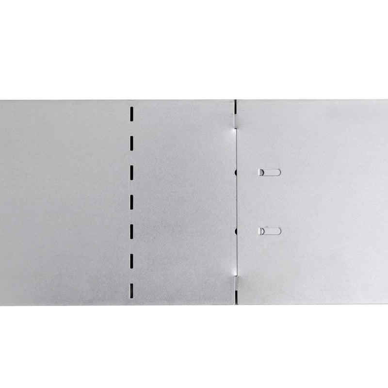 Lawn Fences 5 pcs Galvanised Steel 100x20 cm Payday Deals