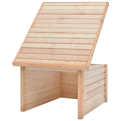 Lawn Mower Garage 92x104x59.5 cm Solid Pine Wood 19 mm Payday Deals
