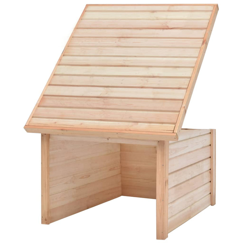 Lawn Mower Garage 92x104x59.5 cm Solid Pine Wood 19 mm Payday Deals
