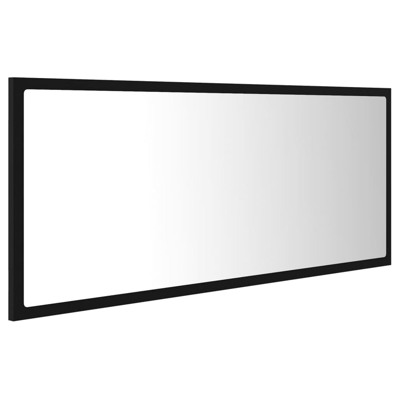 LED Bathroom Mirror Black 100x8.5x37 cm Acrylic Payday Deals
