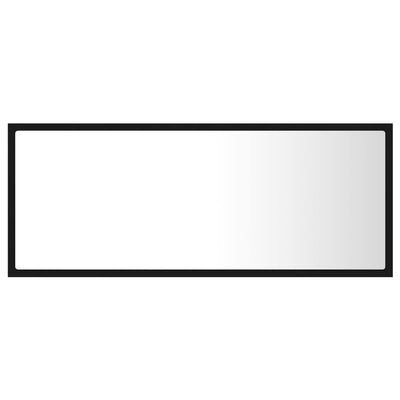 LED Bathroom Mirror Black 100x8.5x37 cm Acrylic Payday Deals