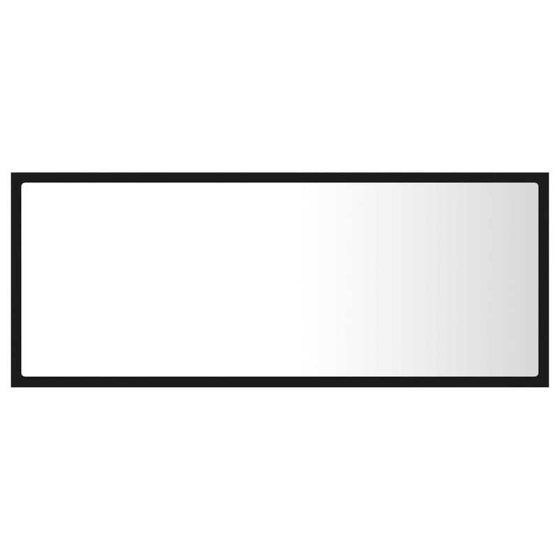 LED Bathroom Mirror Black 100x8.5x37 cm Acrylic Payday Deals