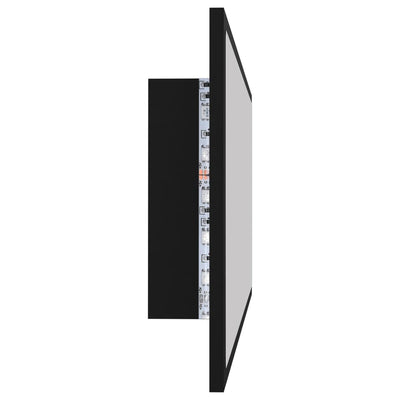 LED Bathroom Mirror Black 100x8.5x37 cm Acrylic Payday Deals