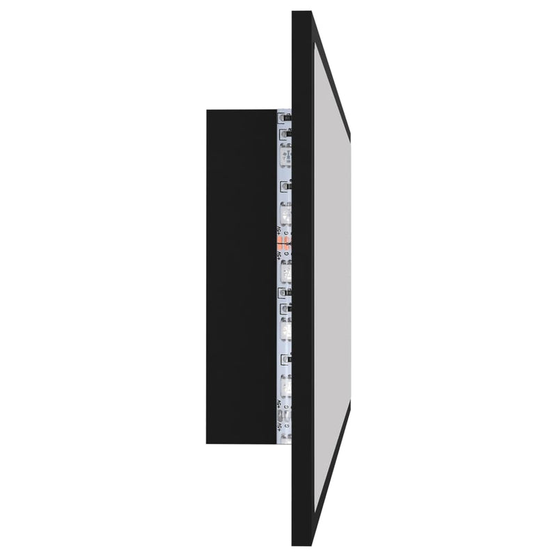 LED Bathroom Mirror Black 100x8.5x37 cm Acrylic Payday Deals