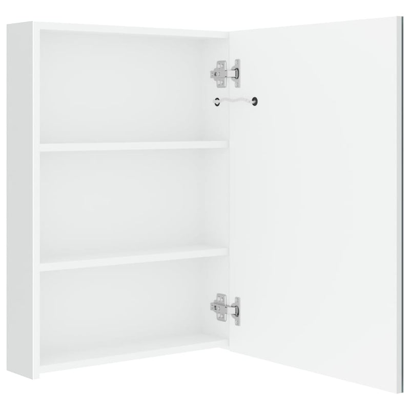 LED Bathroom Mirror Cabinet Shining White 50x13x70 cm Payday Deals