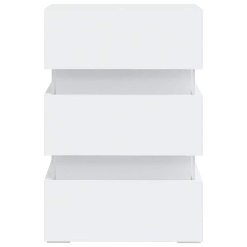 LED Bedside Cabinet White 45x35x67 cm Engineered Wood Payday Deals